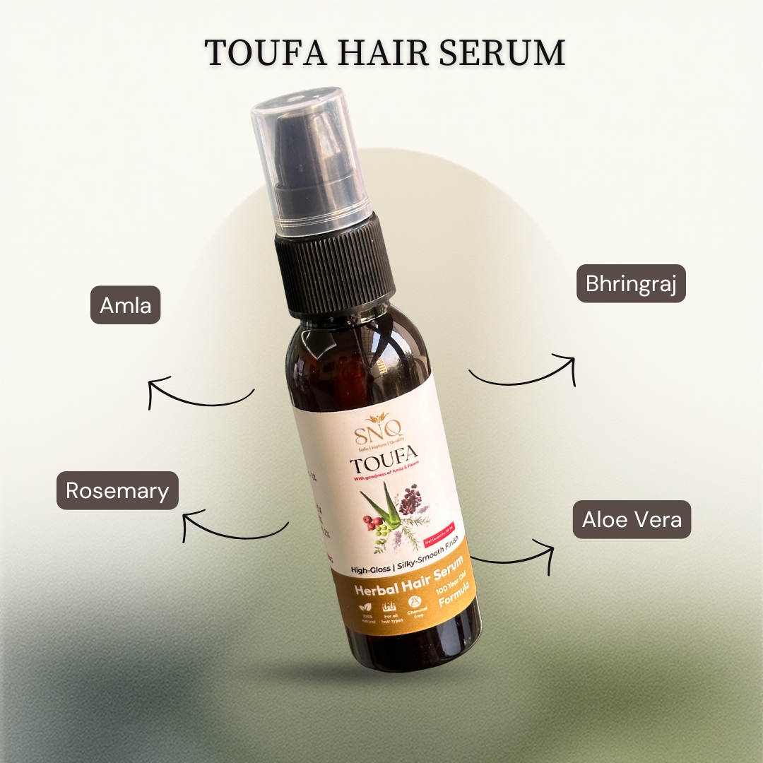 Anti Hairfall Root Strengthening Toufa Herbal Hair Serum (50ML) - Image 2